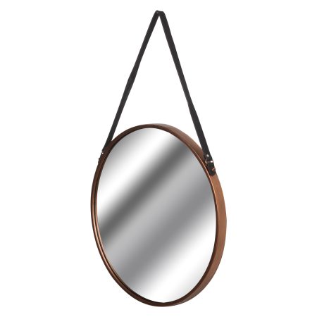 copper-rimmed-round-hanging-wall-mirror-with-black-strap