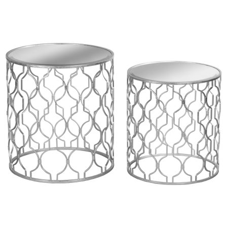 set-of-two-arabesque-silver-foil-mirrored-side-tables