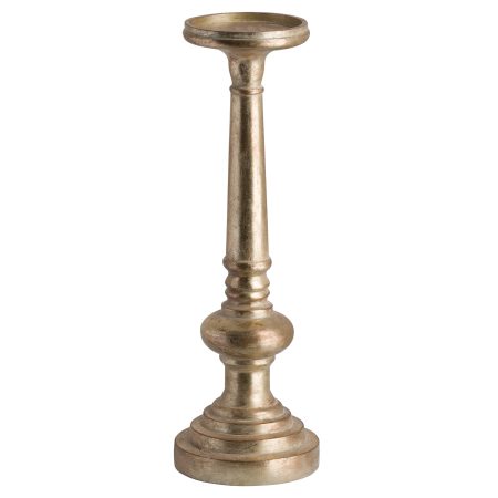 antique-brass-effect-tall-candle-holder