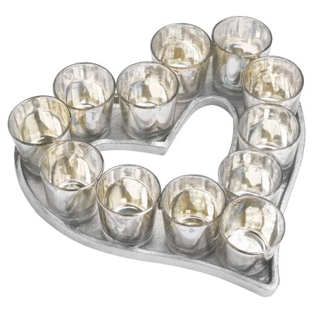 cast-aluminium-heart-tray-with-silver-glass-votives