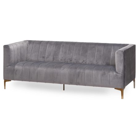 emperor-grey-velvet-2-seater-sofa