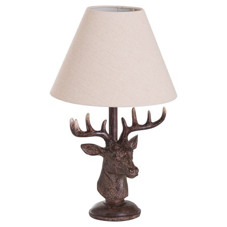 stag-head-table-lamp-with-linen-shade