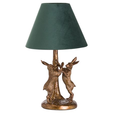 antique-gold-marching-hares-lamp-with-green-velvet-shade