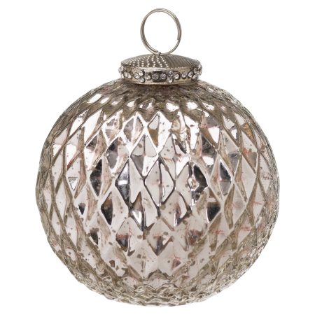 the-noel-collection-silver-large-honeycomb-bauble