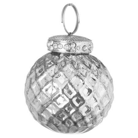 the-noel-collection-silver-small-honeycombe-bauble