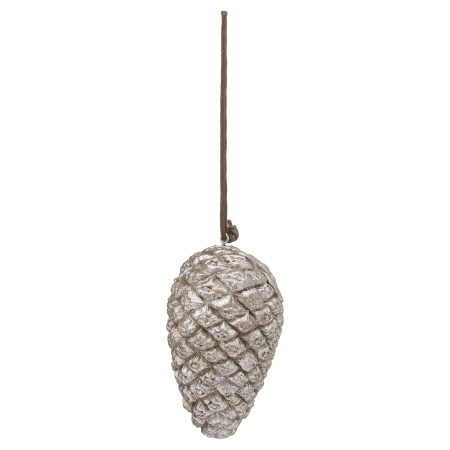 hanging-silver-pinecone