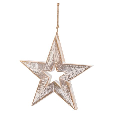 antique-white-wooden-sparkle-star