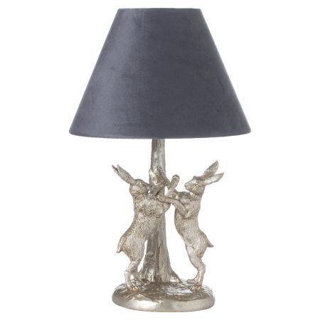 antique-silver-marching-hares-lamp-with-grey-velvet-shade