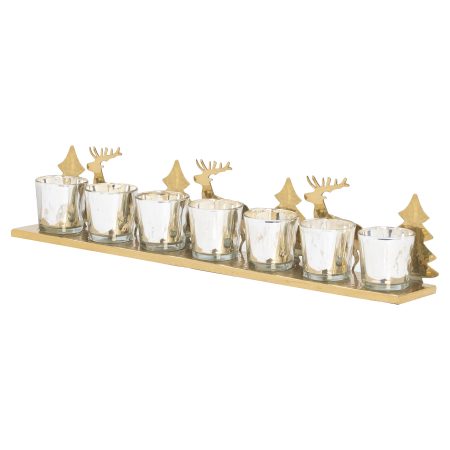 noel-gold-seven-tealight-holder