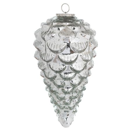 the-noel-collection-silver-teardrop-acorn-xl-bauble