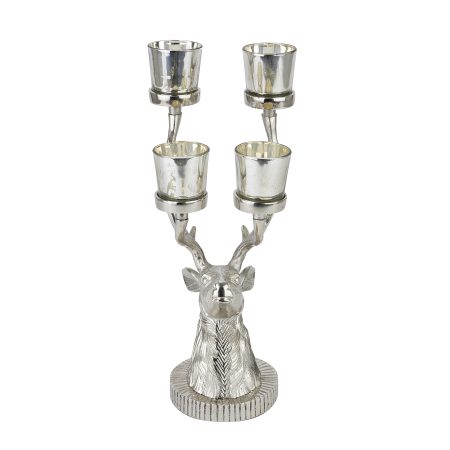 silver-stag-four-tealight-holder