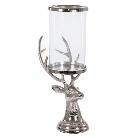 silver-stag-candle-hurricane-lantern