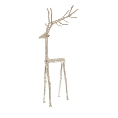 large-silver-standing-stag-ornament