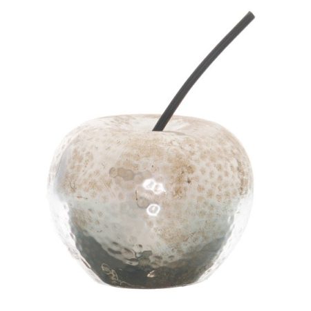 small-silver-apple-ornament