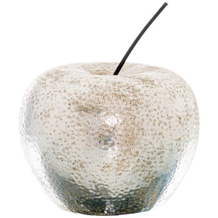 large-silver-apple-ornament