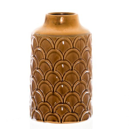 seville-collection-small-caramel-scalloped-vase