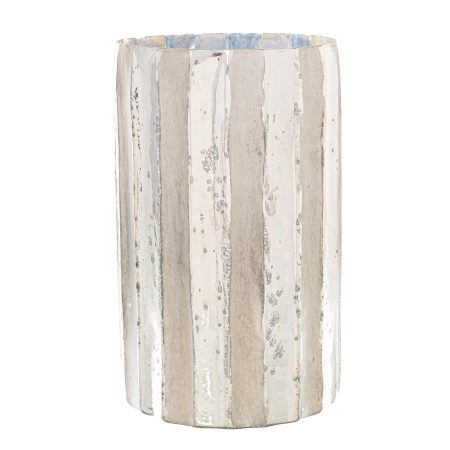 large-silver-and-grey-striped-candle-holder