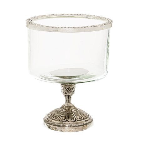 silver-rim-hurricane-lamp