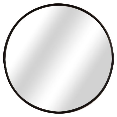 black-large-circular-metal-wall-mirror